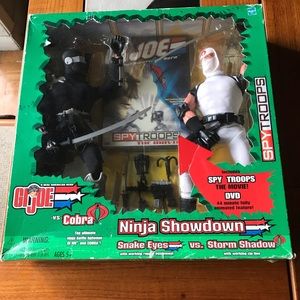 2003  GI Joe Ninja Showdown 2 figures and dvd  12”